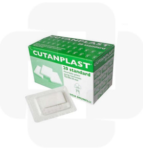 Esponja hemostática standard 80x50x10mm cx 20  Cutanplast