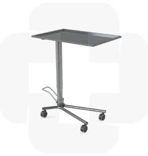 Mesa de mayo em inox c/ elevação hidraulica 710 x 480 x 850 - 1250mm