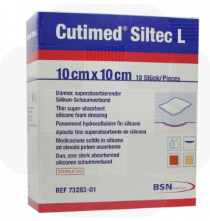 Penso Cutimed Siltec L 10 cm x10 cm cx 10