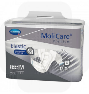 Fralda Molicare Premium Elastic (10G)  tam.M saco 14
