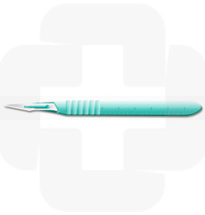 Bisturi descartável nº 11 c/cabo Kiato cx10