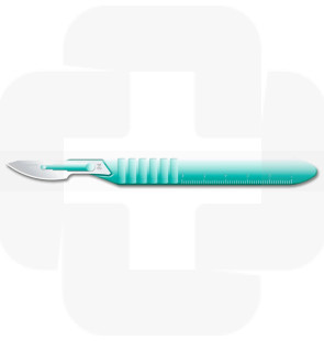 Bisturi descartável nº 24 c/cabo Kiato cx10