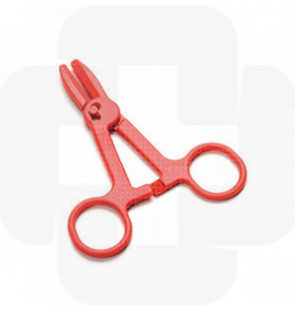 Pinça clamp vermelha 12 cm