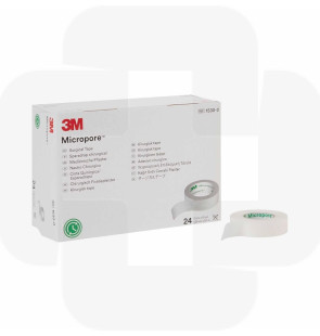 Adesivo 3M Micropore 9,14m x 1,25cm cx24