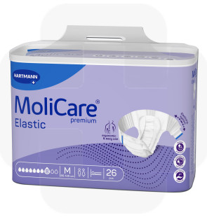 Fralda Molicare Premium Elastic (8G)  tam.M saco 26