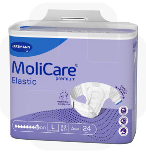 Fralda Molicare Premium Elastic (8G)  tam.L saco 24