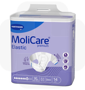 Fralda Molicare Premium Elastic (8G)  tam.XL saco 14