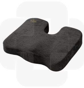 Coxim cocígero veludo preto