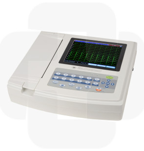 ECG 12 canais com monitor cores 1200G