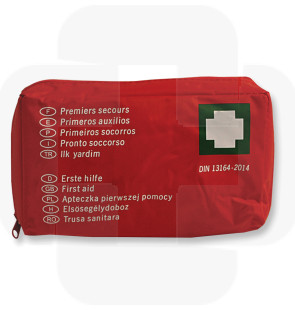Saco de primeiros socorros DIN 13164 260x172x82cm 