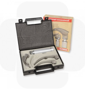 Kit de laringoscópio caixa com 3 lâminas 