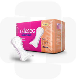 Penso Indasec discret p/incontinência maxi -  bolsa 15