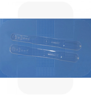 Espátula laríngea esterilizada em plástico embalagem individual cx90