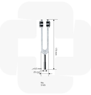 Diapasão C-2 256 alumínio Riester