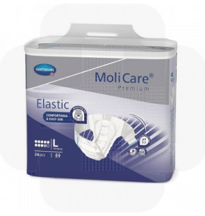 Fralda Molicare Premium Elastic (9G)  tam.L saco 24