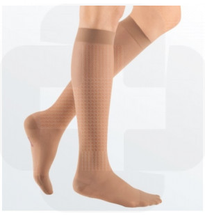 Meia Mediven Sheer & Soft AD até ao joelho curta CL2 com biqueira Tam.II