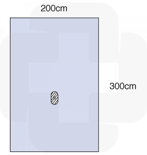 Campo 3M extremidades (mão e pé) 200x300cm cx12
