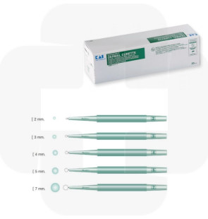 Cureta descartável 4mm cx20