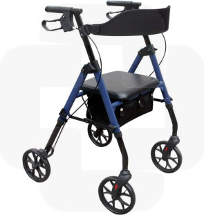 Andarilho Evoluxion aluminio 4 rodas com assento e encosto