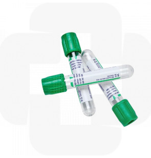 Tubo BD Vacutainer de heparina de litio 6,0 ml  13 x 100 mm tampa verde cx 100