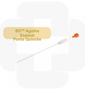 Agulha BD espinal Ponta Quincke 27 GA cx25