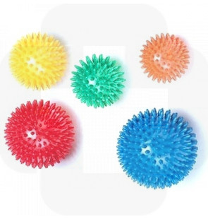 Bola de massagem c/picos 6cm laranja