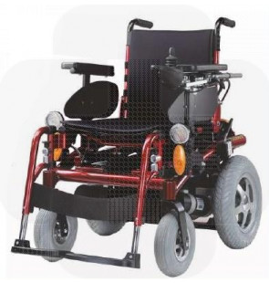 Cadeira de rodas elétrica Space 1 vermelha 45