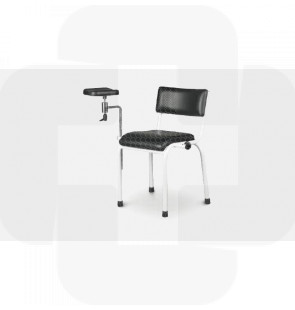 Cadeira p/recolha de sangue, em aço inoxidável 760x750x600mm