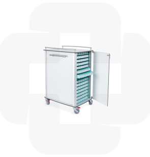 Carro para 80 organizadores semanais pequenos 838x530x1412mm