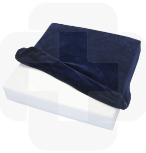 Almofada anti-escara QuadTech algodão cor azul 42x42x8cm