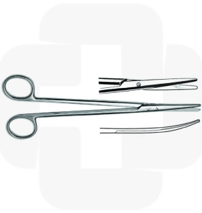 Tesoura Metzenbaum recta 20cm GTS