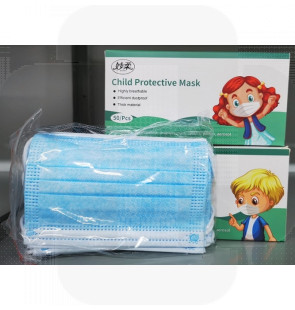 Máscara de proteção de criança c/elásticos saco 50