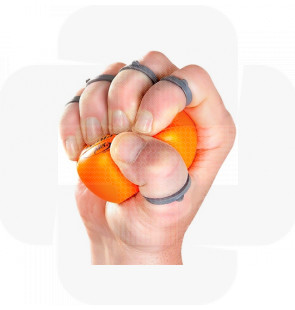 Bola exercício mãos Handmaster laranja  firme