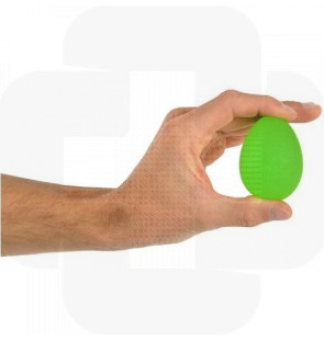 Ovo silicone exercício mãos verde  médio