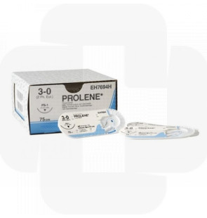 Fio de sutura Prolene não absorvível 4/0 ag. lanceolada 19mm cx24