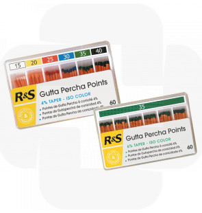 Pontas de guta-percha R&S 6% 25 cx 100