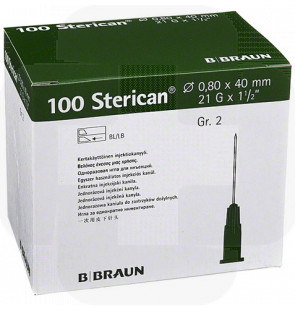 Agulha Sterican G21 x 1 1/2 0,8 x 40mm cx100 verde