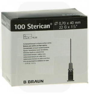 Agulha Sterican G22 0,7x40mm cx 100