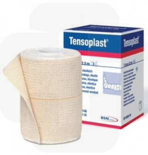 Ligadura elástica adesiva Tensoplast de algodão e viscose 10cm x 2,7mt 
