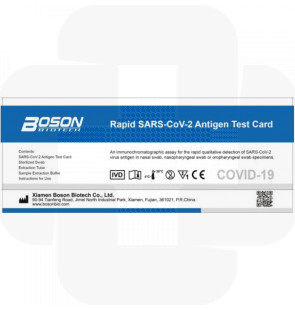 Testes rápidos SARS-CoV-2 Antigen Test Card