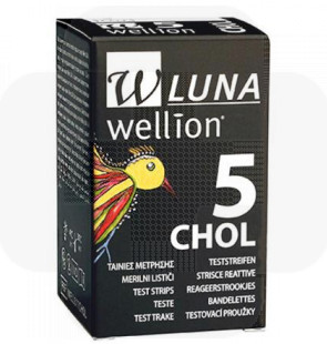 Wellion Luna - tiras teste colesterol cx5