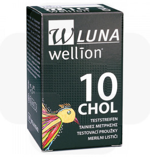 Wellion Luna - tiras teste colesterol cx10