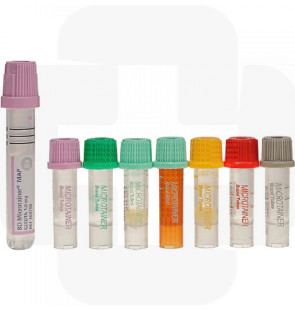 Tubo BD Microtainer Blood K2 EDTA 0,5mL (No glass)/pediatric CX 200