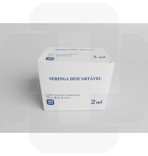 Seringa 2ml Luer Slip cx100