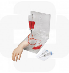 Simulador médico Mão de treinamento portátil IV