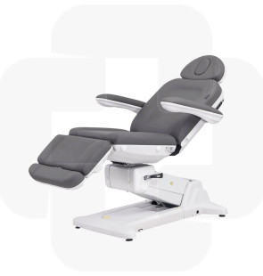 Cadeira elétrica Simus + estética c/ 4 motores independentes, estofo em PU cor cinza