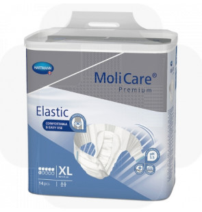 Fralda Molicare Premium Elastic (6G)  tam.XL saco 14