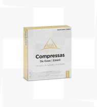 Compressa de gaze estéril (7,5x7,5cm 16 camadas) 15x15cm cx10 farmácia