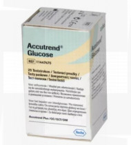 Testes p/Accutrend GCT tiras glucose cx25