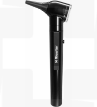 Punho preto otoscópio e-scope Riester